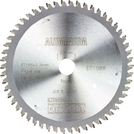 DeWALT - Disco da taglio per legno, 165x20 mm, 54 denti DT1088