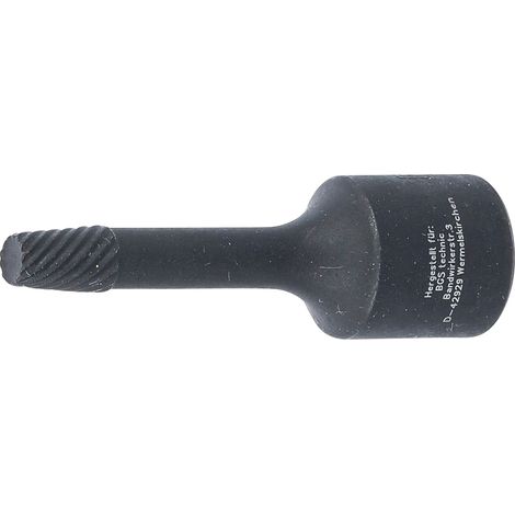 Bussola esagonale / cacciavite con profilo elicoidale 10 mm (3/8") 6 mm (1/4)
