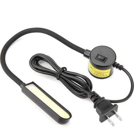 Lampe de machine à coudre 6W COB, base magnétique réglable, lumière de travail, prise US 110-265V (1/5)