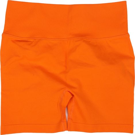 Collant yoga liftant taille haute orange grande taille pour femme - Shorty fessier levant séchage rapide (1/5)