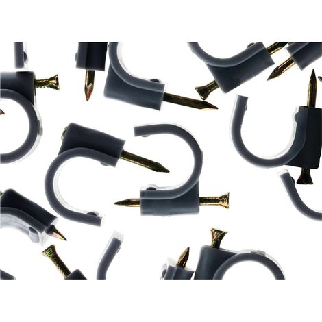 20 attaches plastiques Ø 12 gris (1/5)