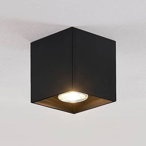 [NEUWERTIG] B-Ware Lindby Parvin Downlight Deckenlampe Deckenleuchte Lampe Leuchte Eckig Schwarz