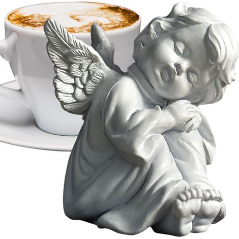 Statue d'ange en prière étanche, Sculptures d'ange pour Jardin, Statue en résine, de Jardin de Sculptures imperméables pour Les collègues des Amis de la Famille