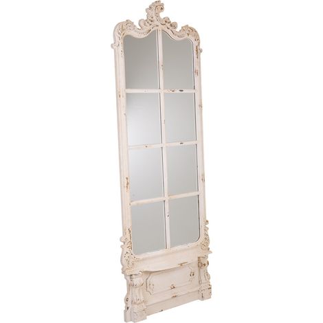 Espejo de madera blanca 75x7x215 (1/5)