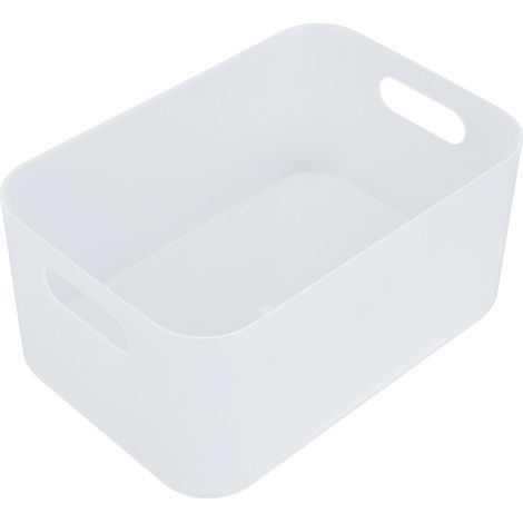 Panier de Rangement Empilable Transparent avec Couvercle, Grande Capacité pour Salle de Bain, Bureau ou Maison (1/5)