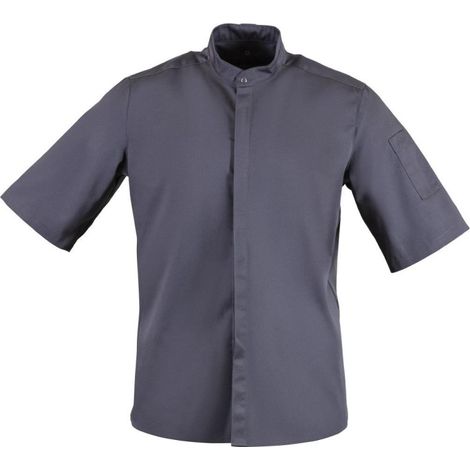 Veste col officier Southside gris anthracite - Taille S