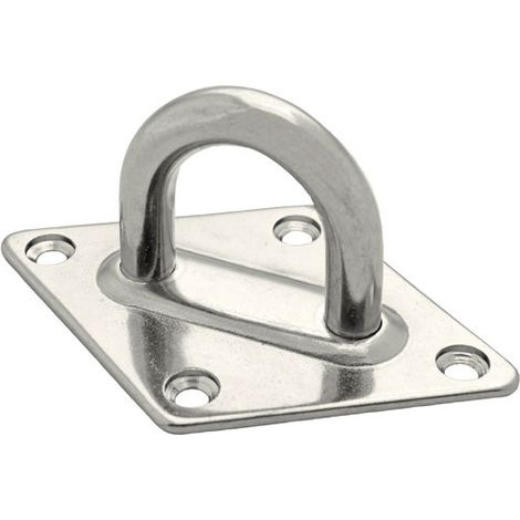 Platine Losange Auge Edelstahl 80x120mm øFil 10mm Uc1 - Chapuis