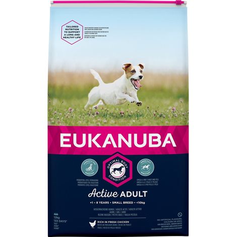 Eukanuba Adult 1-7 Years Small Breed 10kg Dry Dog Food 12kg - 12kg - 257736 (1/4)