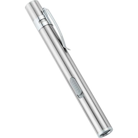 Mini lampe torche à lumière blanche 858, lampe torche rechargeable USB en boîte, lampe torche LED haute intensité, éclairage extérieur, mini lampe torche avec batterie au lithium rechargeable intégrée (1/5)