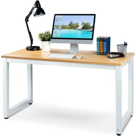 Scrivania Tavolo Porta PC Computer in Legno e Metallo Casa Ufficio 120x60x70cm (1/5)