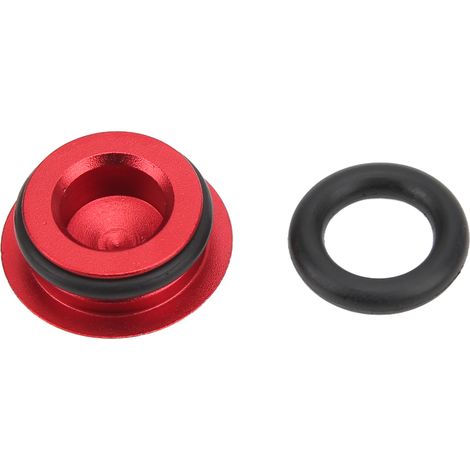 Cache-poussière de pédalier RISK pour VTT, cache-axe central, en alliage d'aluminium creux intégré, rouge (1/5)