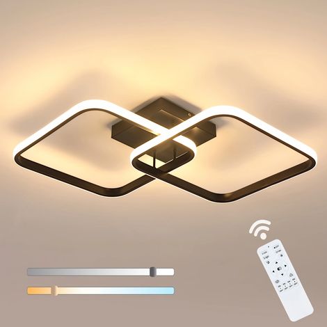 Plafonnier LED dimmable 50 W 5600 LM – Télécommande, luminosité réglable 3000K–6500K, lustre moderne pour intérieur (1/5)