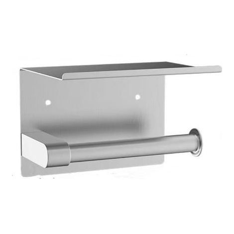 Wandmontierter Toilettenpapierhalter, Edelstahl-Papierhandtuchhalter, 16  10,7  10,4 cm, Silber