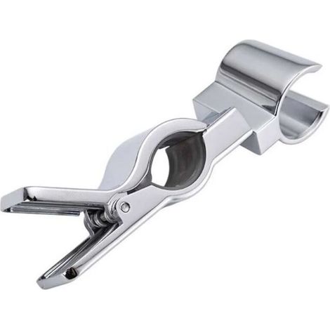 support douchette, Support pour Pommeau de Douche, Support Douche à Main Remplaçable, Support de Douche, 20-25MM à Diamètre Réglable, Métal, Chromé, Sans Perçage (1/4)