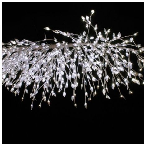 Guirlande LED blanche branche pailletée fixe 2200mm 38W 24V 720 leds CHROMEX 059724 (1/4)