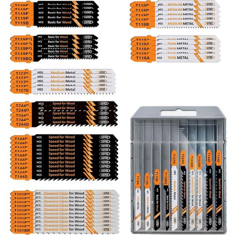 Jigsaw Blades 50 Pieces, T-Shank, Multi-Material (1/5)