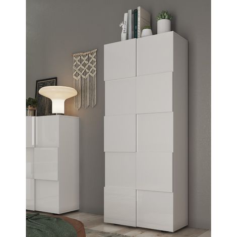 Armoire design laqué blanc 2 portes MADO (1/5)
