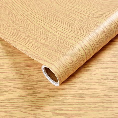 Rouleau de papier adhésif décoratif, 40 cm x 5 mètres, repositionnable, lavable et imperméable. Idéal pour les cuisines, les meubles, les bureaux et les portes. Coloris : 2 (1/5)