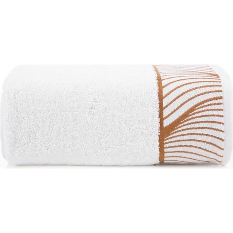 Handtuch 50x90 Blanca 3 weiße Blätter 500g/2 Frottee Limited Collection