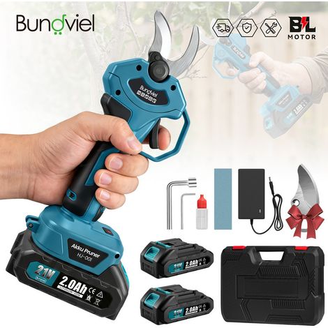 Kabellose Astschere elektrische Gartenschere 45 mm, 21V 2x2Ah Lithium Akku, 600W elektrische Gartenschere für Garten, Obstbaum und Weinreben (1/5)
