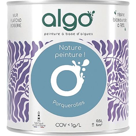 Pintura ecológica 0.5 L Azul Porquerolles - Algo