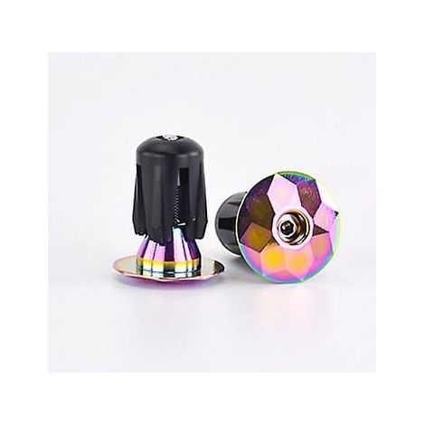 paire de capuchons de poignée de vélo en alliage d'aluminium, bouchons de poignées de guidon pour vélo, accessoires de vélo (1/3)