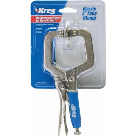 Pince étau 51mm pour matériaux jusqu'à 57mm d'épaisseur – Large patins de serrage pour joints affleurants – Compatible Kreg Jig R3