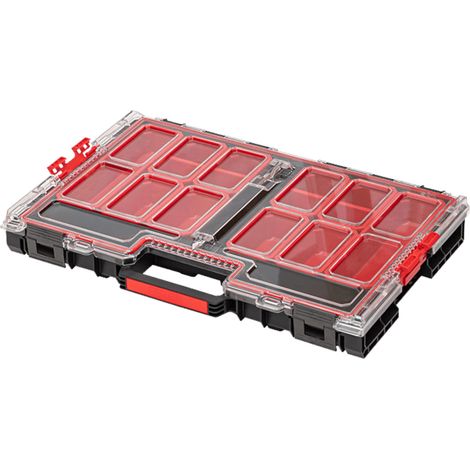 Qbrick System ONE Organizer L 2.0 impilabile 531 x 379 x 77 mm 6 l IP 66 con 10 inserti
