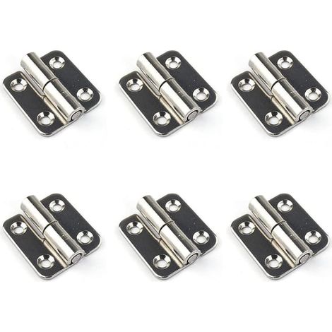 6 bisagras extraíbles, juntas deslizantes pequeñas de 1,5", bisagras de puerta extraíbles de acero inoxidable 304, para zurdos (1/5)