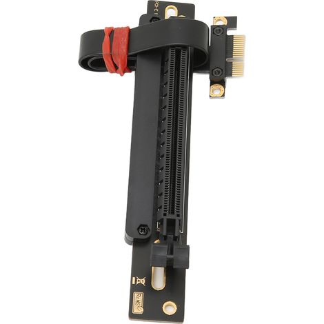 20 cm PCIe-Verlängerungskabel 1x auf 16x, hohe Geschwindigkeit, Stabilität, doppelter Schutz, PCIe-Adapter (1/5)