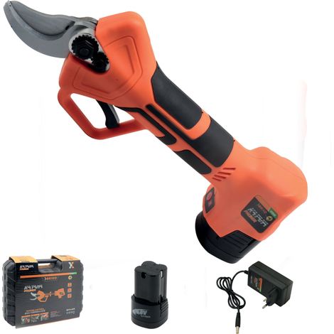 Forbici potatura elettriche cesoia cordless 2 batterie 16.8V in valigetta Pro Katana Brixo