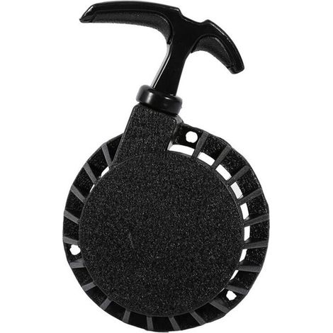 Anlasser für Pocketbikes, Mini-Anzugstarter für Pocket-Quads aus Aluminiumlegierung, leichtgängiger Rückstoßstarter für 49-cm³-ATV-Mini-Pocket-Dirt-Bike-Quads (Schwarz)