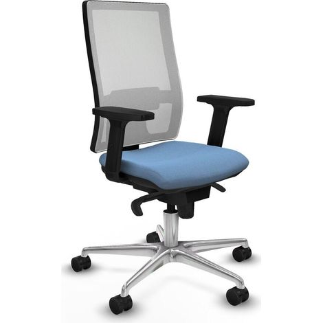 Piqueras y Crespo Horna chaise bureau bleu ciel ergonomique (1/3)