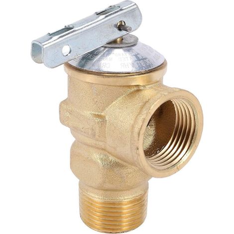 Soupape de sécurité pour chauffe-eau sans plomb, filetage NPT 3/4 pouce, soupape de décharge de pression en laiton 150 psi (1/4)