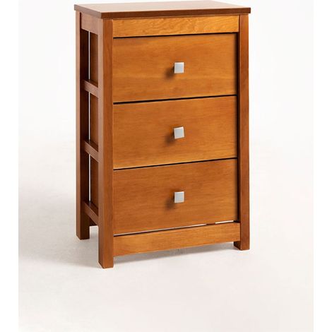 Muebles Auxiliares - Cajonera 3 Cajones Ancha - Marrón (1/5)