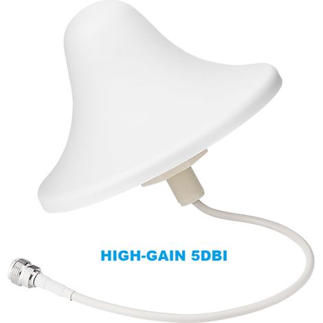 Antenne de plafond intérieure à gain élevé de 5 dBi, 800-2500 MHz, pour l'amplification du signal téléphonique. (1/5)
