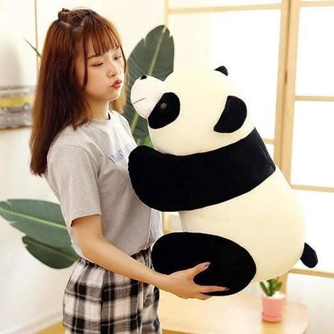 Oreiller Panda - Peluche Courte - Hauteur 25 cm à 75 cm - Pour Enfants et Adolescents - 1 Pièce (1/4)
