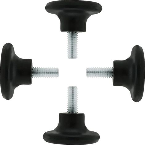 M8 x 15 x 27mm Pieds de Nivellement Réglables 4 Pcs pour Meubles, Protection de Sol pour Pieds de Table et de Bureau (1/5)