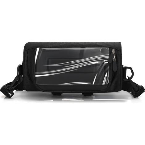 Sac pratique pour vélo, nouveau sac à bandoulière simple, sac à bandoulière pour cyclisme en plein air, sac multifonctionnel pour écran tactile, sac de rangement avant (noir) (1/4)