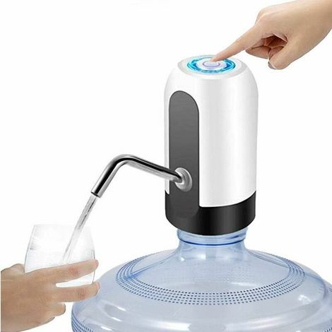 Pompe à bouteille d'eau électrique. distributeur d'eau potable automatique à chargement USB. autonomie de 30 jours. interrupteur de bouteille d'eau portable pour bouteille universelle de 2 à 5 gallons