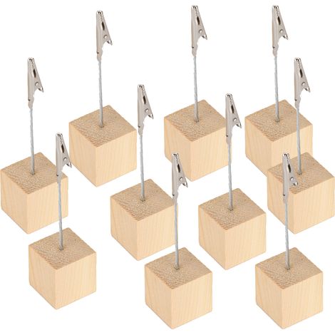 porte-notes adhésifs en forme de mâchoire de crocodile avec base en bois (1/5)