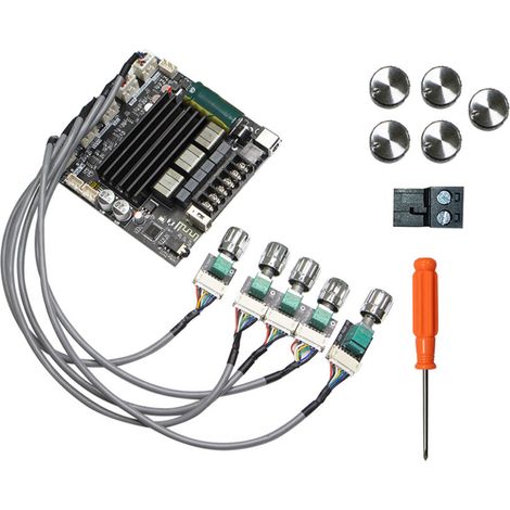 Carte amplificateur de son ZK-ST21, Module d'alimentation numérique Bluetooth 100W 200W 2.1 canaux