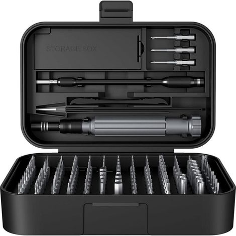 150-in-1 Präzisions-Schraubendreher-Set mit 140 magnetischen Bits für Elektronik (1/5)