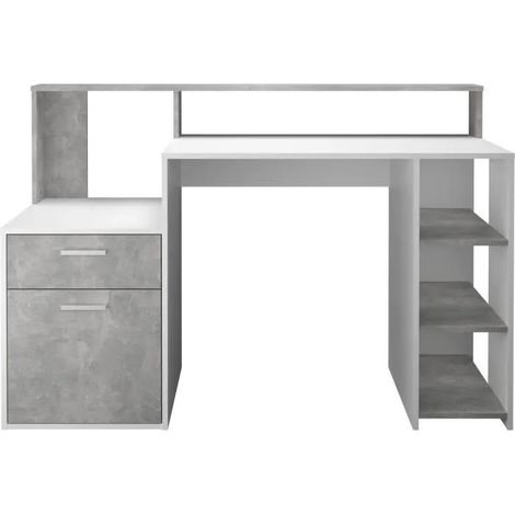 Boldino  Legno laminato - Bianco / grigio