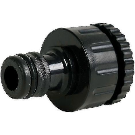 Raccord de robinet, noir mat, filetage 1/2" Europe et 3/4" USA, adaptateur de sortie d'eau pour tuyau d'arrosage (1/3)