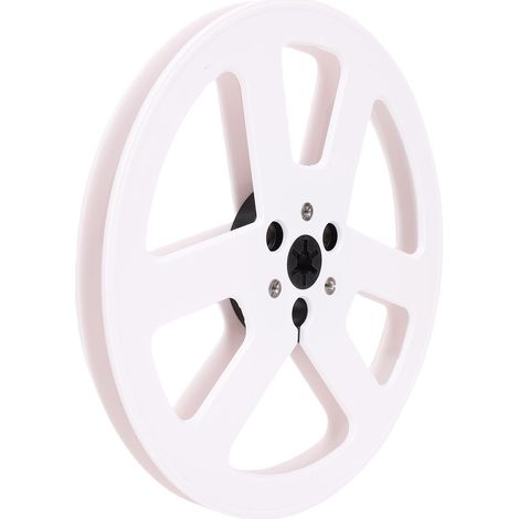 Bobine réceptrice 7 pouces haute dureté 6 trous, bride NAB, vide, pour enregistrement sonore, compatible ReVox et Studer, blanche. (1/5)