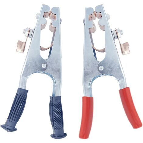 Welding Ground Clamps, 2 Pcs 300A and 500A Welding Ground Clamps Ground Rod Clamps Comfortable Safe and Stable Grip Suitable for Electric Welding