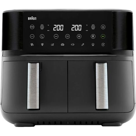 Friteuse à air Braun TwinCook 3 noire 8 litres 2850 watts