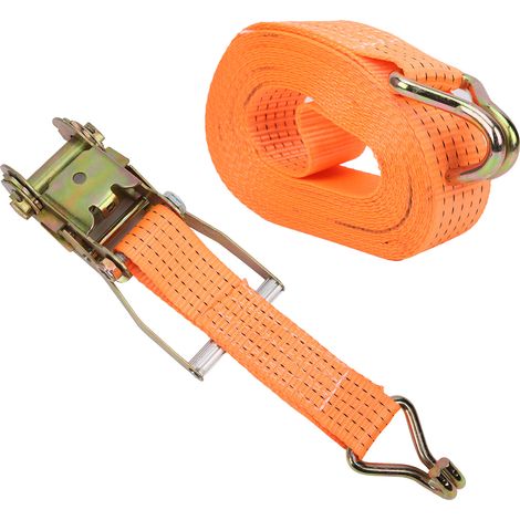 Tendeur à cliquet pour sangle d'arrimage de chargement, en polyester et acier allié, outil à main, 5 cm x 10 m (1/5)