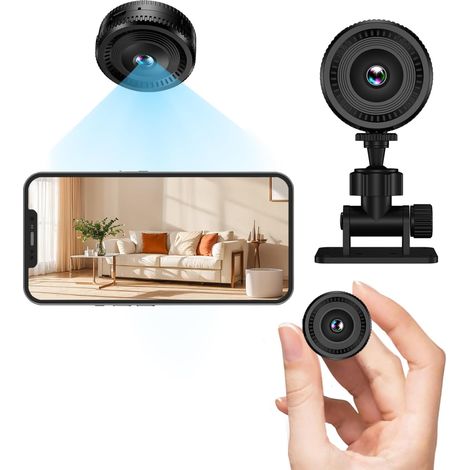 Caméra surveillance extérieure WiFi - 1080P avec vision nocturne - Détection de mouvement 2.4GHz - Pour maison, bureau et voiture (1/5)